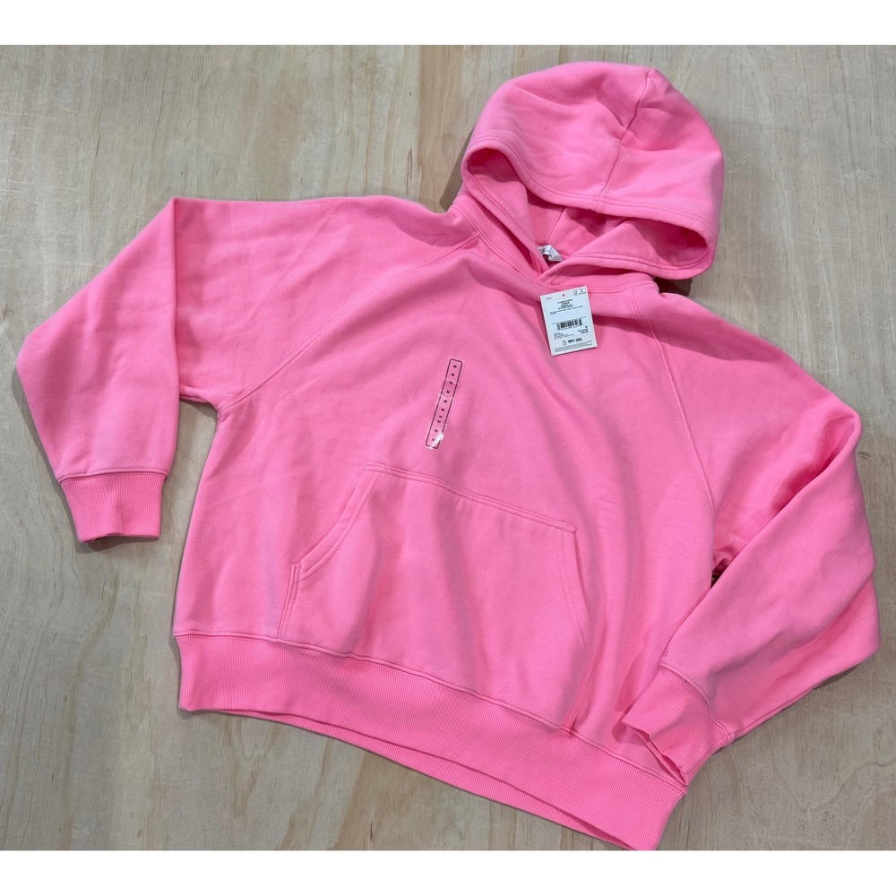 DSG Womens Classic Fleece Hoodie Blushing Bright Pink Sweatshirt Medium NWT Cozy